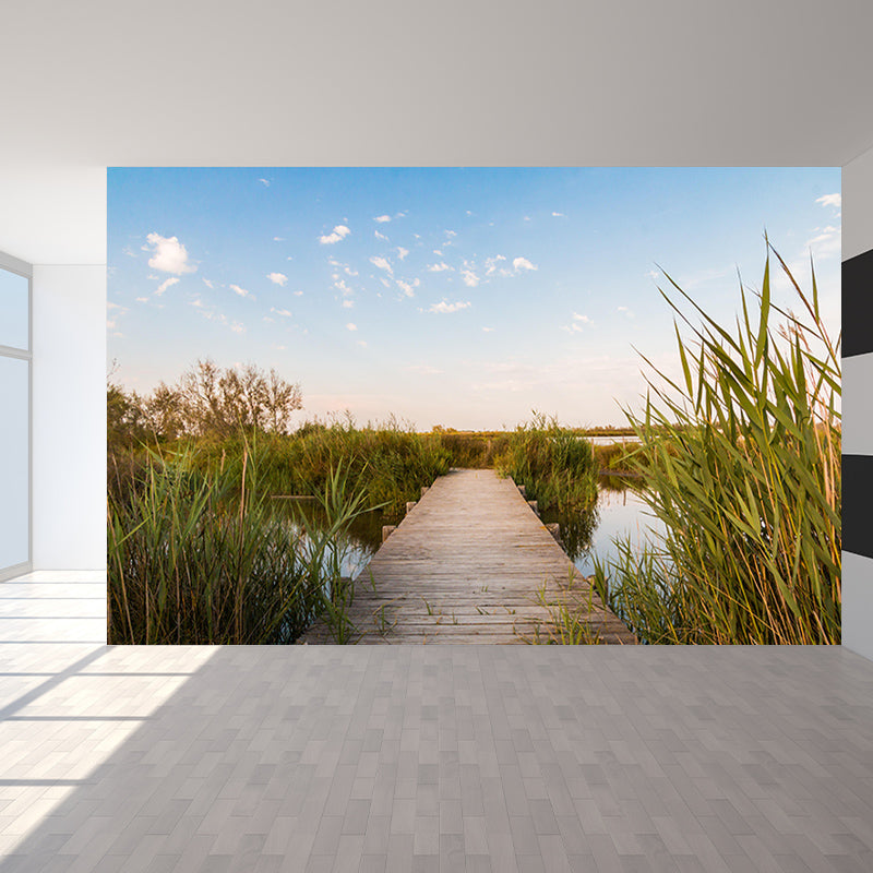 Photography Space Extension Mural Modern Style Mildew Resistant for Living Room