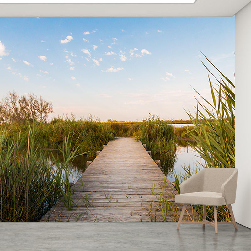 Photography Space Extension Mural Modern Style Mildew Resistant for Living Room