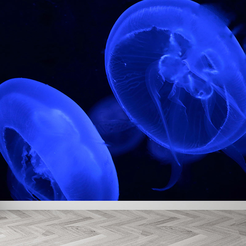 Vivid Fish Seabed Wall Mural Modern Style Mildew Resistant for Sleeping Room