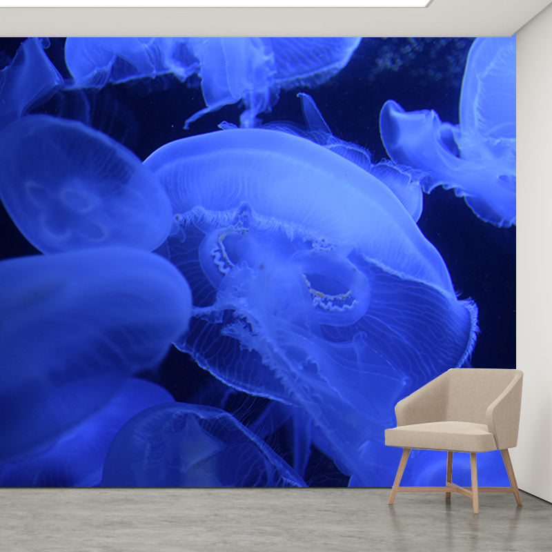 Mysterious Seabed Wall Mural Modern Style Mildew Resistant for Sitting Room