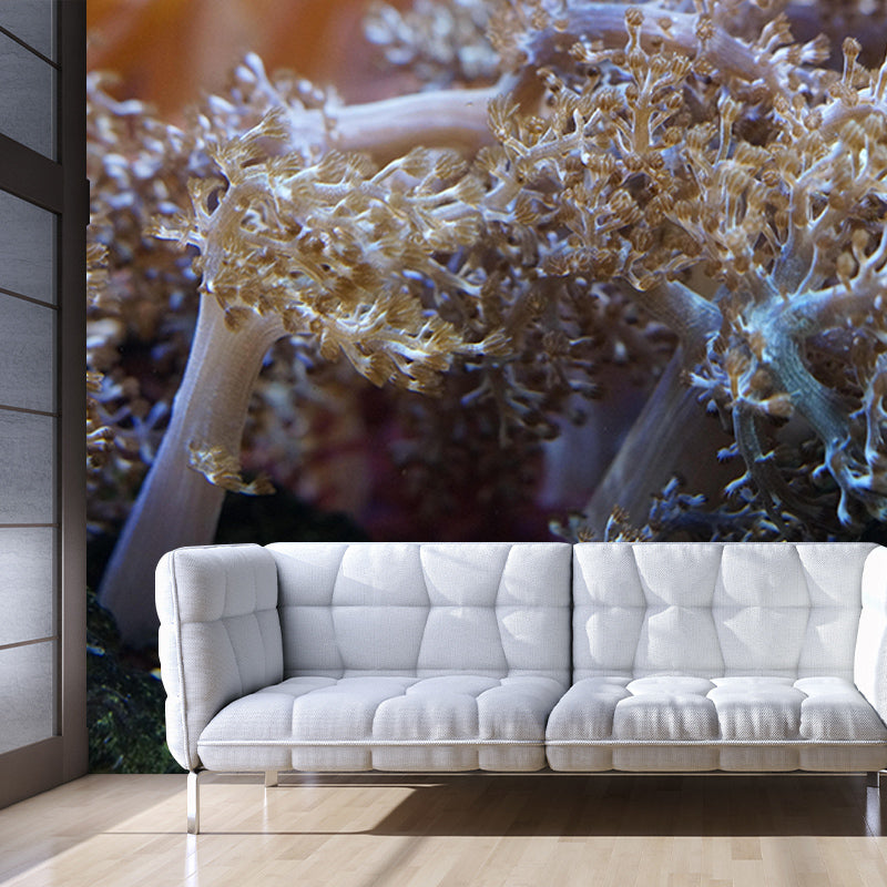 Mysterious Seabed Wall Mural Modern Style Mildew Resistant for Decoration