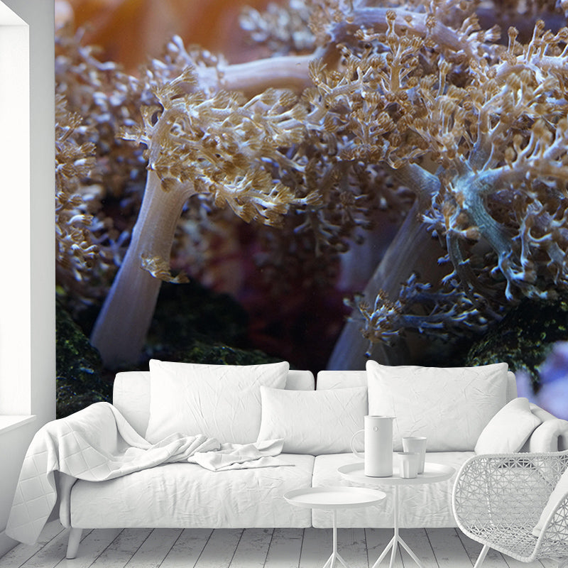 Mysterious Seabed Wall Mural Modern Style Mildew Resistant for Decoration