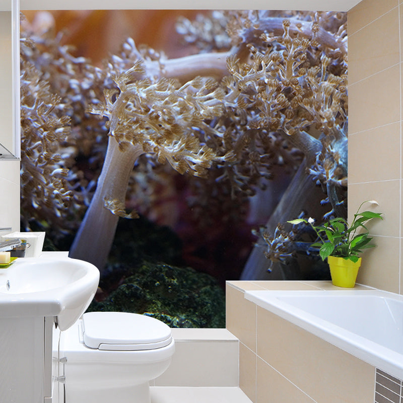 Mysterious Seabed Wall Mural Modern Style Mildew Resistant for Decoration