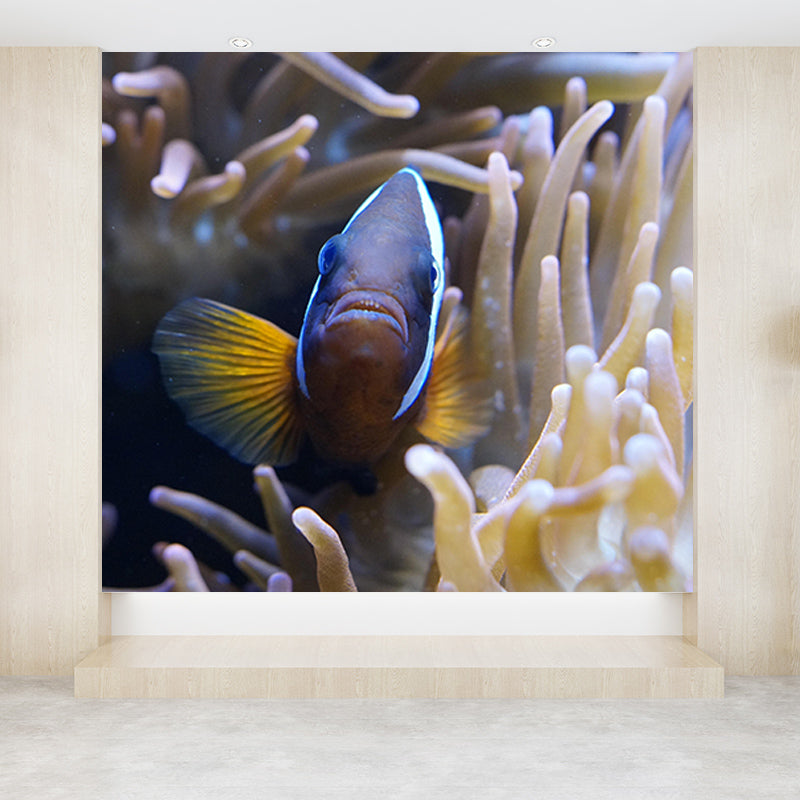 Mysterious Seabed Wall Mural Modern Style Mildew Resistant for Decoration