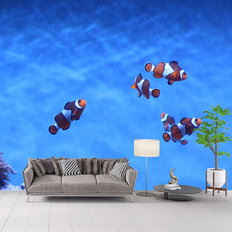 Mysterious Seabed Wall Mural Modern Style Mildew Resistant for Bedroom