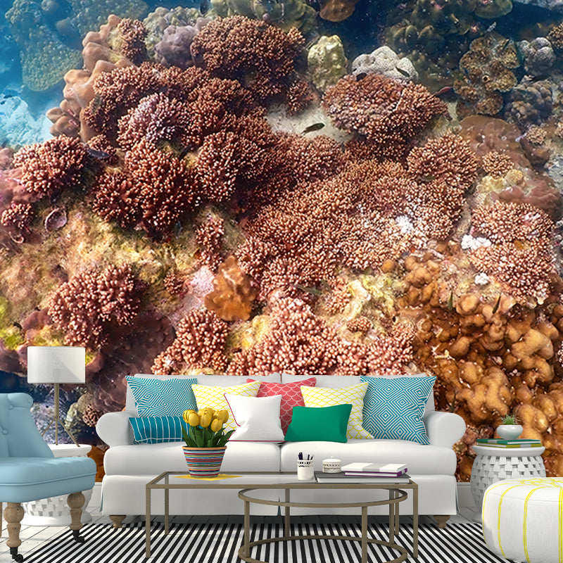 Mysterious Seabed Wall Mural Modern Style Mildew Resistant for Bedroom