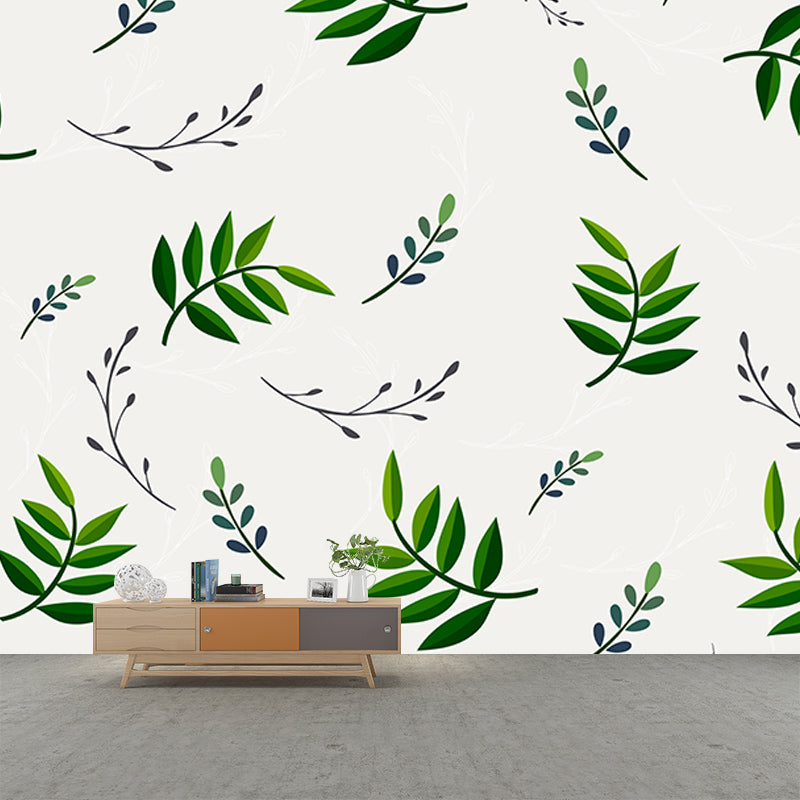 Environment Friendly Murals Tropical Style Leaves Murals for Decoration