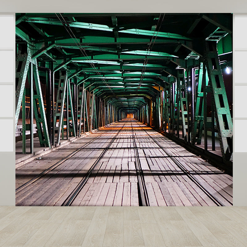 Wooden Nature Mural Industrial Style Space Extension Mural for Home