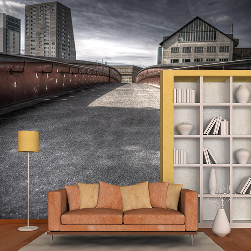 Environment Friendly Mural Wallpaper Industrial Style Space Extension Mural for Home