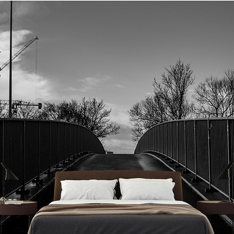 Environment Friendly Mural Wallpaper Industrial Style Space Extension Mural for Home Decor