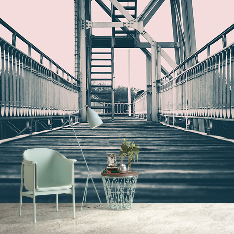 Environment Friendly Mural Wallpaper Industrial Style Space Extension Mural for Home Decor