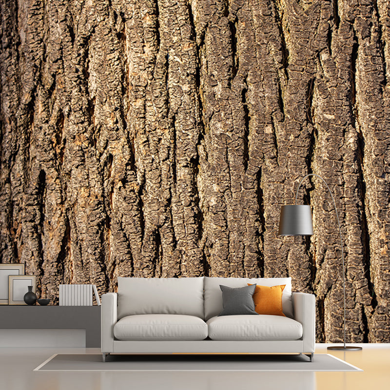 Wooden Style Environment Friendly Mural Industrial Style Wood Texture Mural for Bedroom