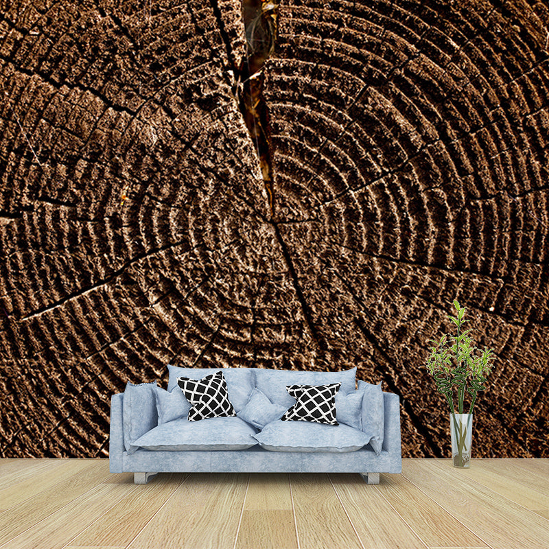 Wooden Style Environment Friendly Mural Industrial Style Wood Texture Mural for Bedroom