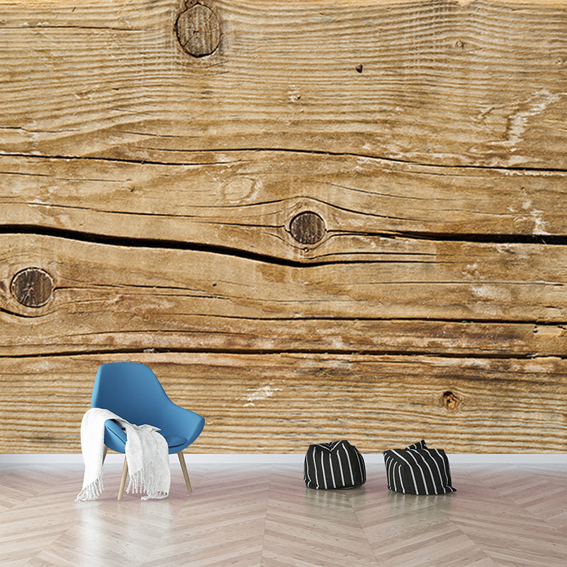 Wood Texture Environment Friendly Mural Industrial Style Mural for Home