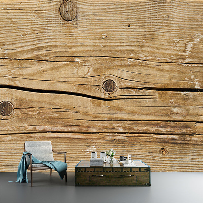 Wood Texture Environment Friendly Mural Industrial Style Mural for Home