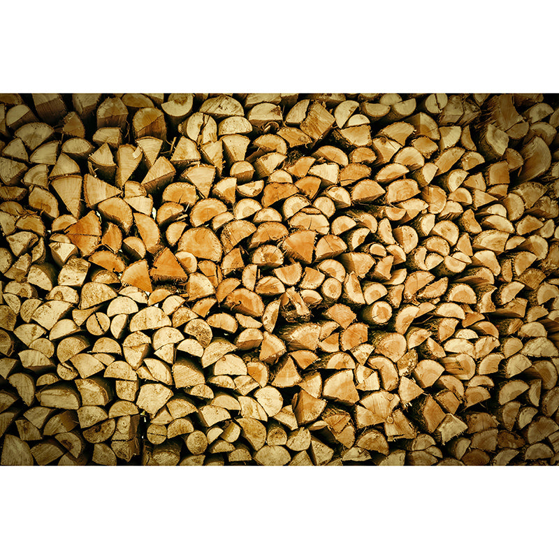 Environment Friendly Mural Wallpaper Industrial Style Wood Texture Mural for Home Decor