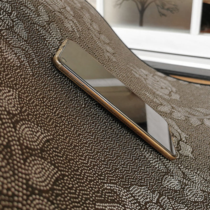 Donkerbruine vintage tapijt polyester grafisch vloerkleurbestendig tapijt voor woonkamer