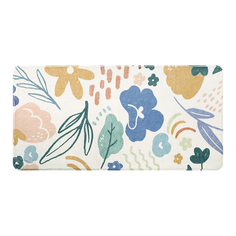 Tapis de couleur de contraste de tapis orange moderne Tapis lavable pour la décoration intérieure