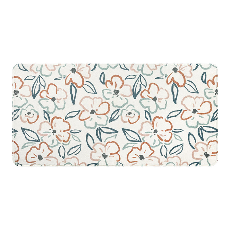 Tapis de couleur de contraste de tapis orange moderne Tapis lavable pour la décoration intérieure