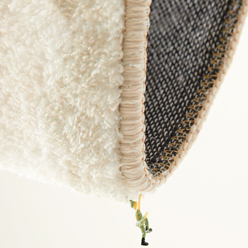 Brown Casual Carpet Polyester Irregular Pattern Carpet Washable Carpet for Living Room