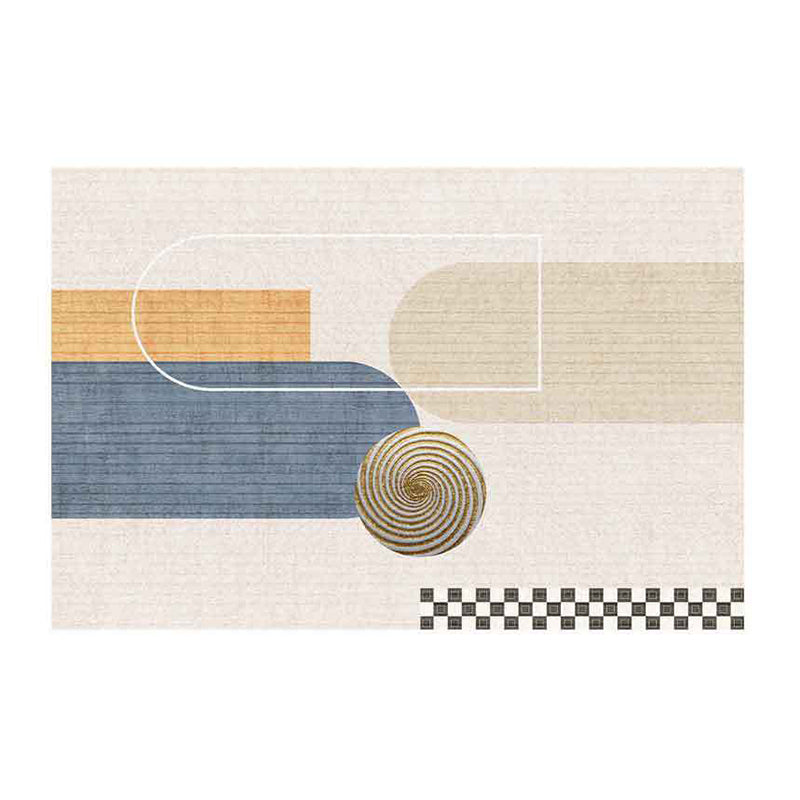 Alfombra artística nórdica marrón bloguero alfombra lavable alfombra para decoración del hogar