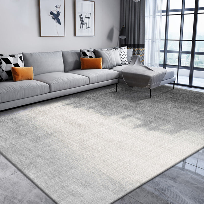 Gray Abstract Pattern Rug Blending Modern Rug Washable Area Rug for Home Decor