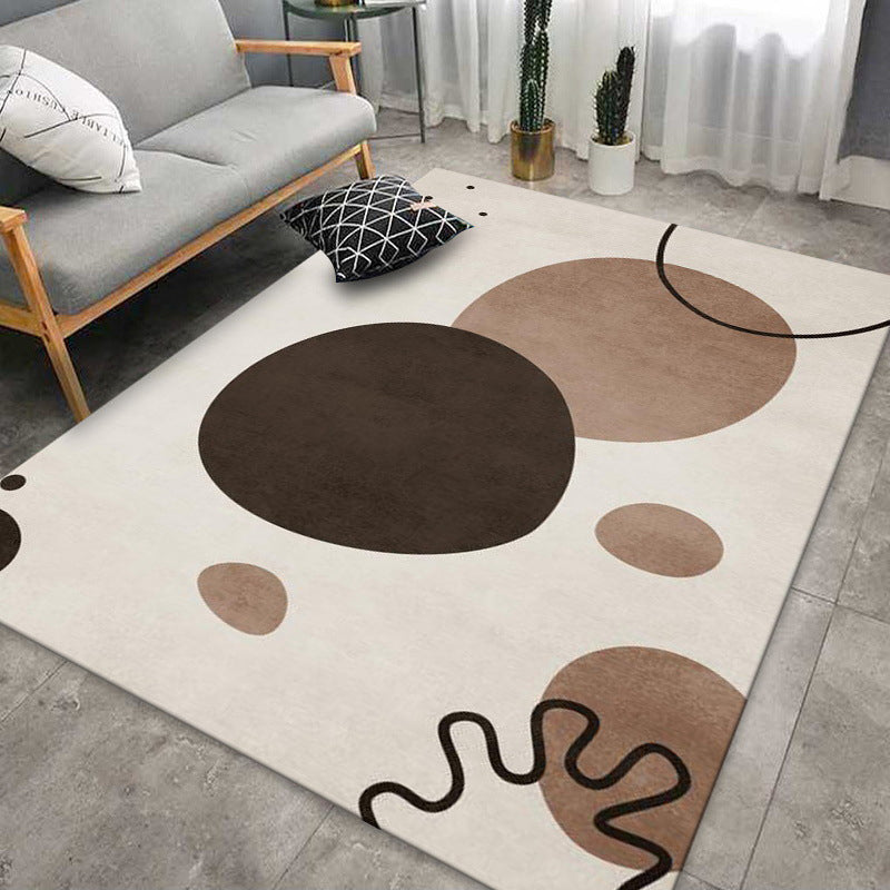 Alfombra nórdica nórdica poliéster block alfombra alfombra resistente a manchas para decoración del hogar