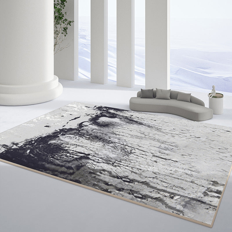 Alfombra industrial de marrón claro alfombra gráfica de alfombra gráfica resistente a manchas para salón para el salón