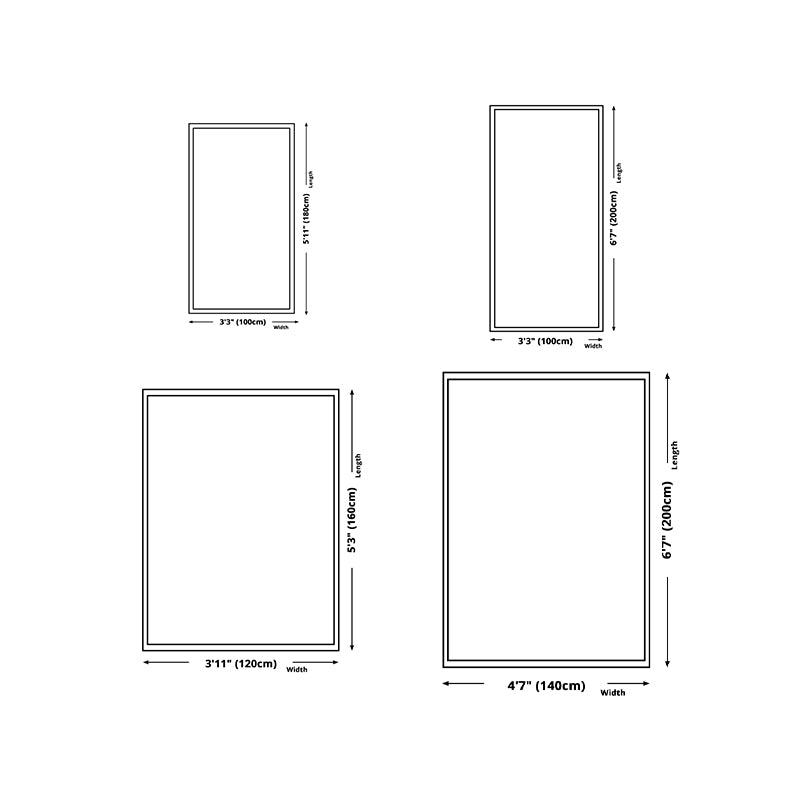 Grey Simple Carpet Polyester Stripe Carpet Non-Slip Backing Carpet for Home Decor