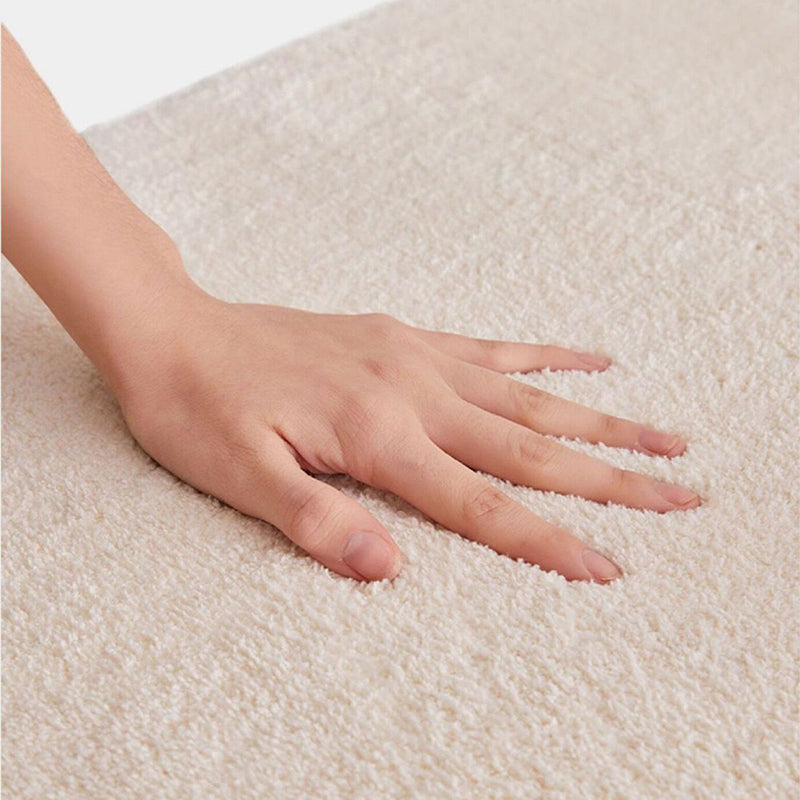 Tapis de couleur de couleur polyester à orange foncé