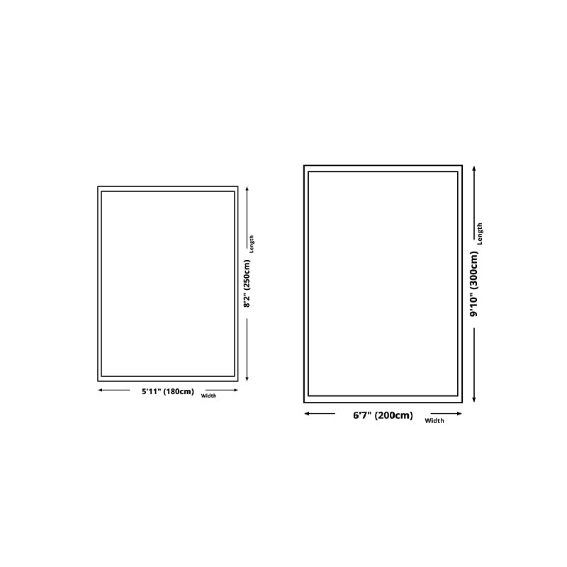 Green Modern Rug Polyester Grid Rug Stain Resistant Rug for Living Room