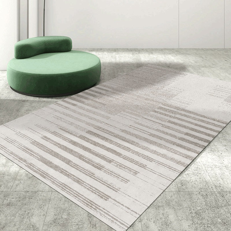 Minimalist Rectangle Printed Rug Polyester Indoor Rug Stain Resistant Carpet for Home Decoration
