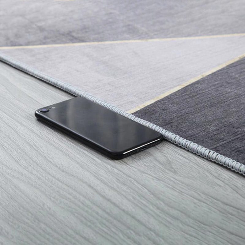 Minimalist Rectangle Printed Rug Polyester Indoor Rug Stain Resistant Carpet for Home Decoration