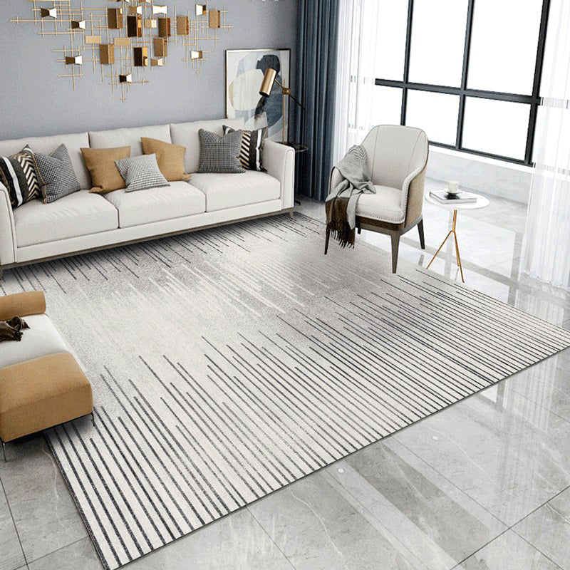 Minimalist Rectangle Printed Rug Polyester Indoor Rug Stain Resistant Carpet for Home Decoration