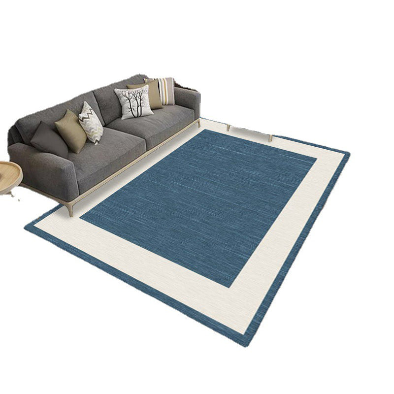 Light Brown Graphic Carpet Polyester Simple Carpet Washable Carpet for Living Room