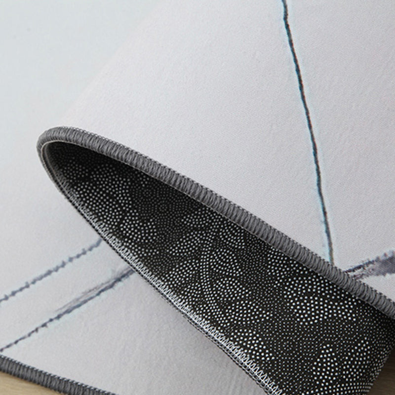 Simple Graphic Printed Carpet Polyester Indoor Rug Non-Slip Backing Rug for Home Decoration