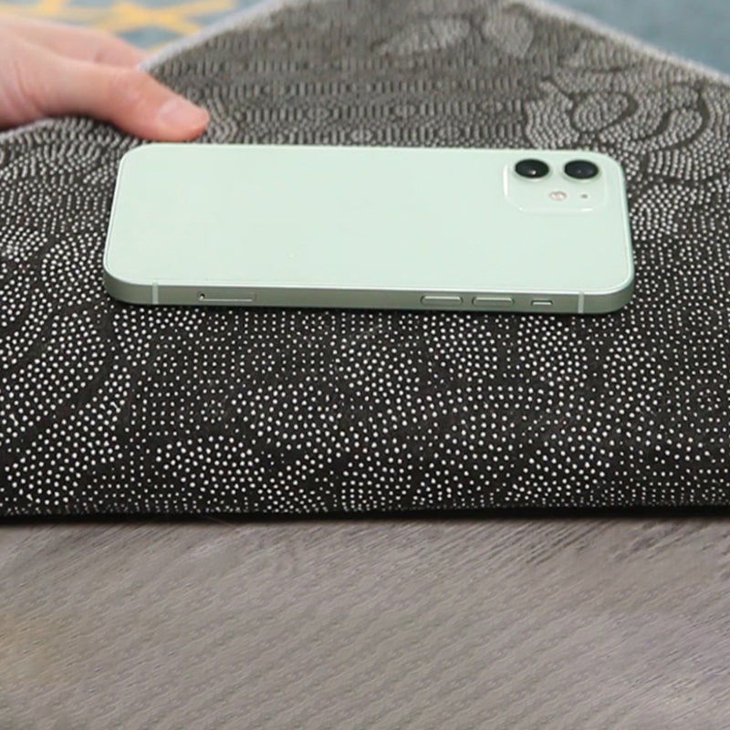 Simple Geometric Printed Carpet Polyester Indoor Rug Non-Slip Backing Rug for Home Decoration