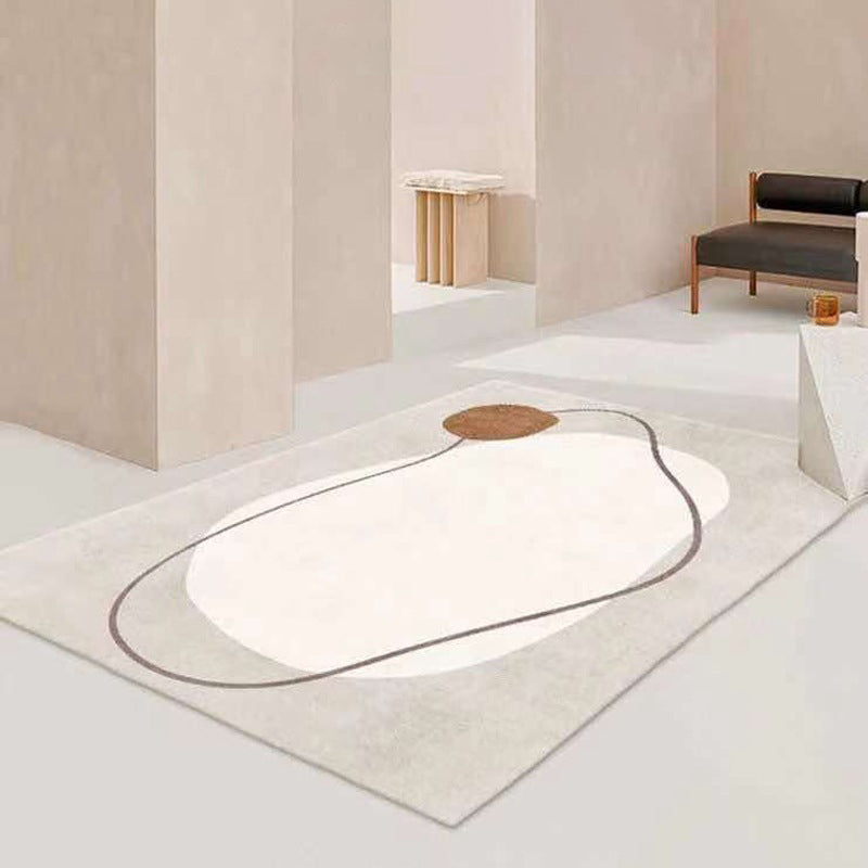 Alfombra de poliéster moderno moderno alfombra cubierta círculo interior para sala de estar para sala de estar