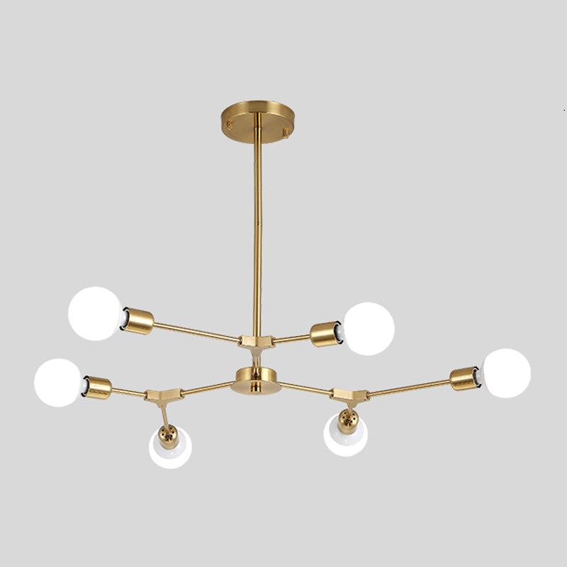 Postmodern Pendant Lamp Adjustable Metal Living Room Chandelier Lamp