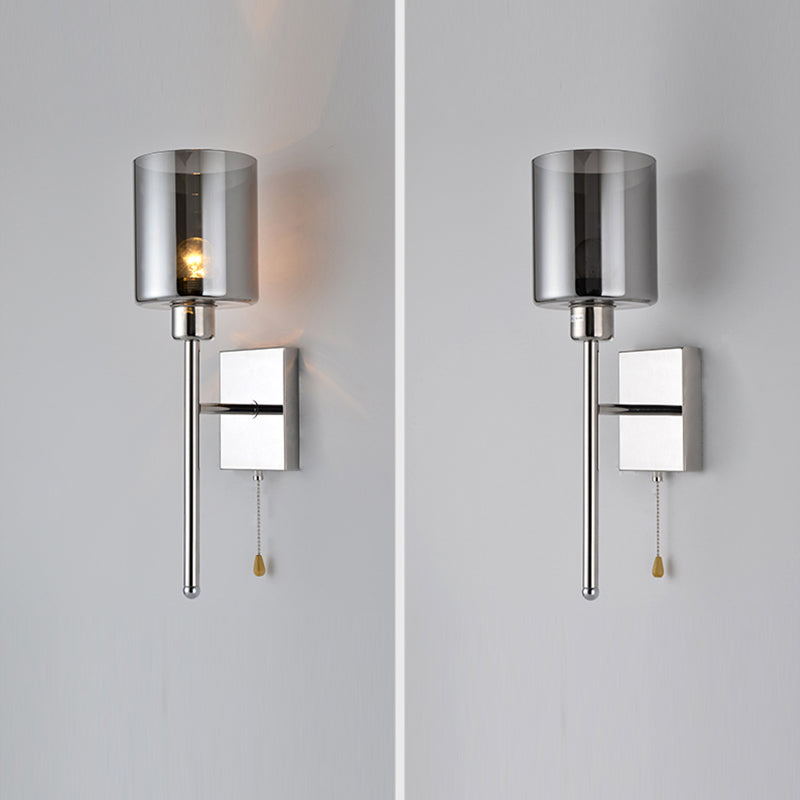 Contemporary 1 Head Wall Sconce Metal Wall Mounted Light Fixture for Living Room
