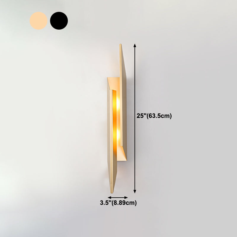 Postmodern Metal Wall Sconce 2 Head Wall Mounted Light Fixture for Bedroom