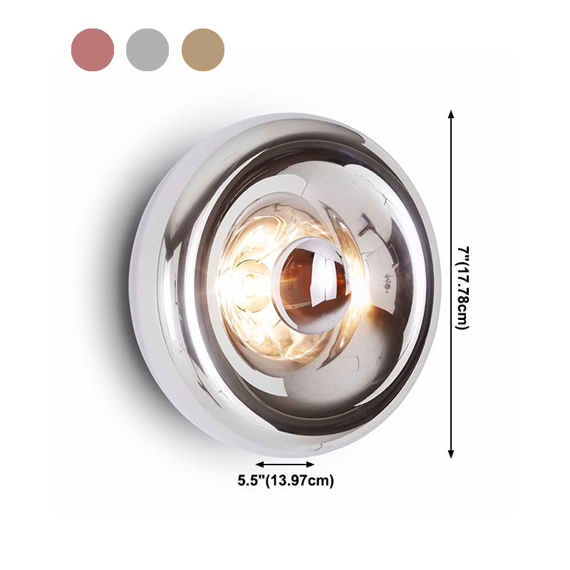 Postmodern Metal Wall Sconce Single Head Wall Mounted Light Fixture for Living Room