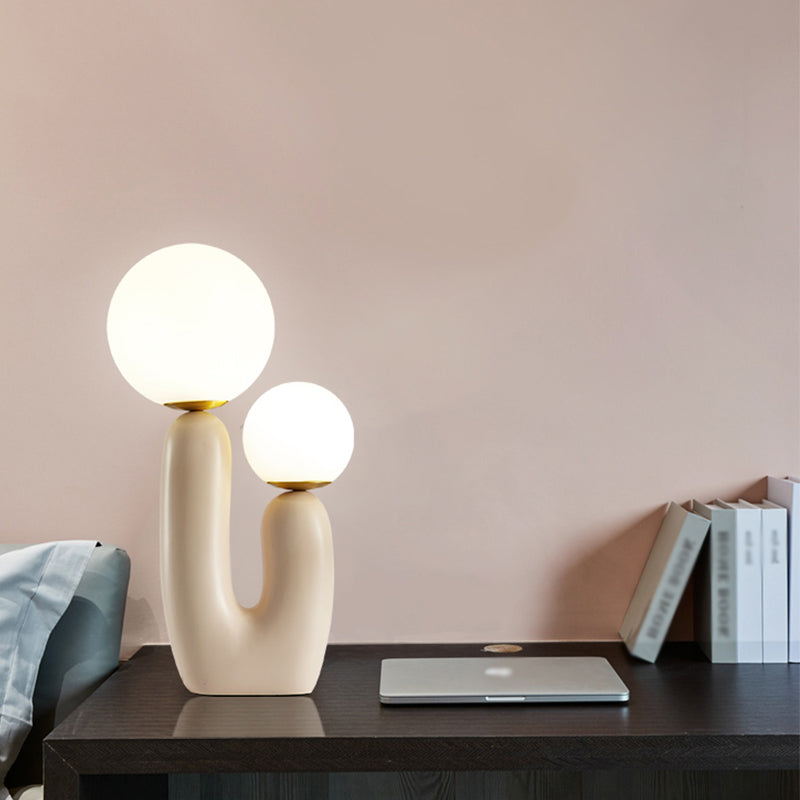 Nordic Eye Caring Table Lamp Modern Style Glass Desk Lamp for Study Bedroom