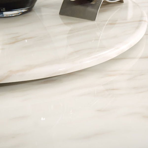 Marble Dining Table Luxury Style Single Pedestal Base Round Table for Dining Room