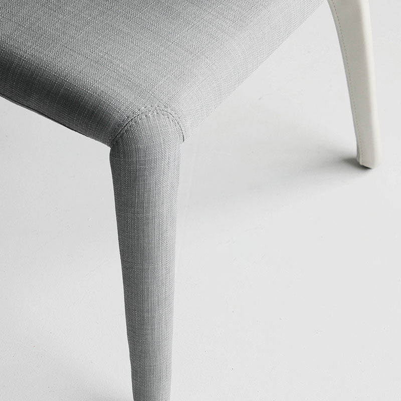 Chaise de salle à manger en métal moderne, bras à oreilles, chaise simple pour usage domestique