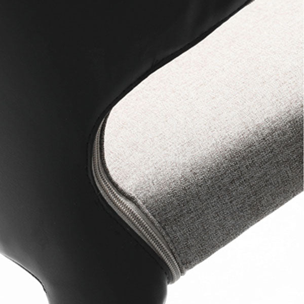 Chaise de salle à manger en métal moderne, bras à oreilles, chaise simple pour usage domestique