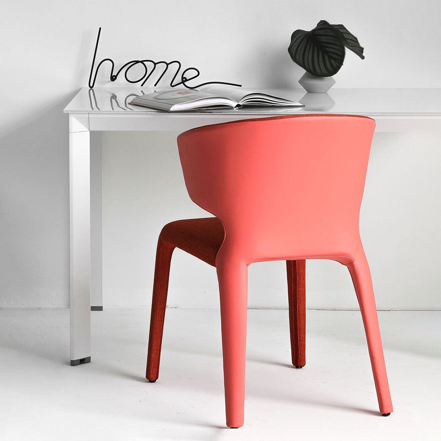 Chaise de salle à manger en métal moderne, bras à oreilles, chaise simple pour usage domestique