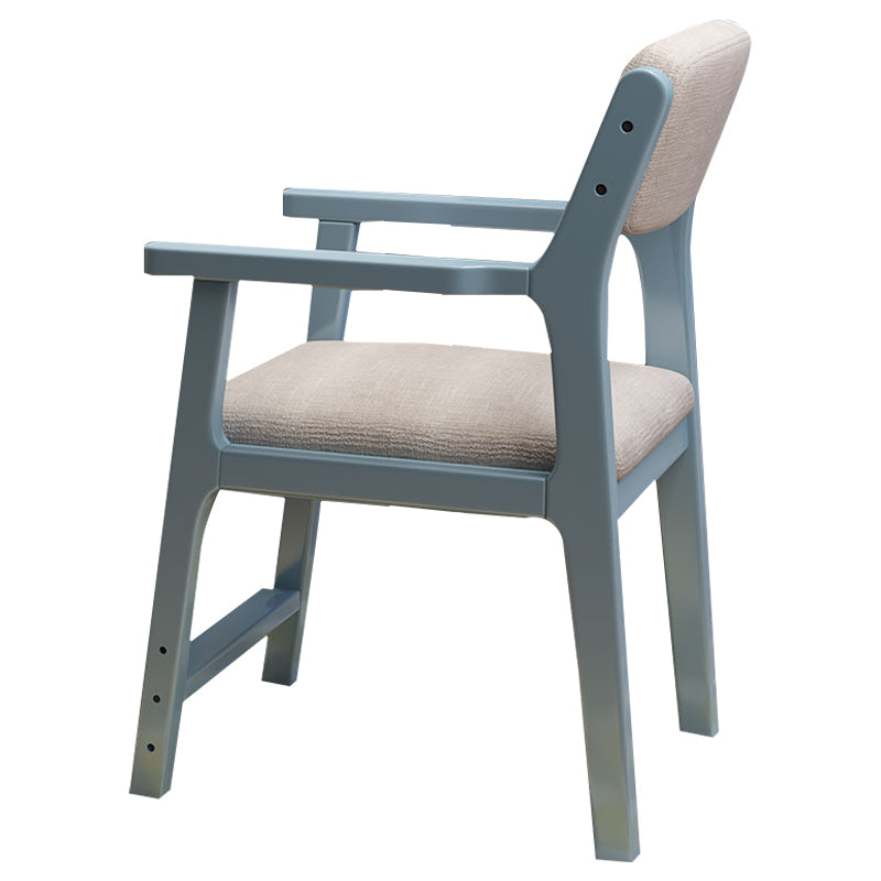 Contemporary Solid Wood Dining Arm Chair Open Back Single Dining Side Chair for Home Use