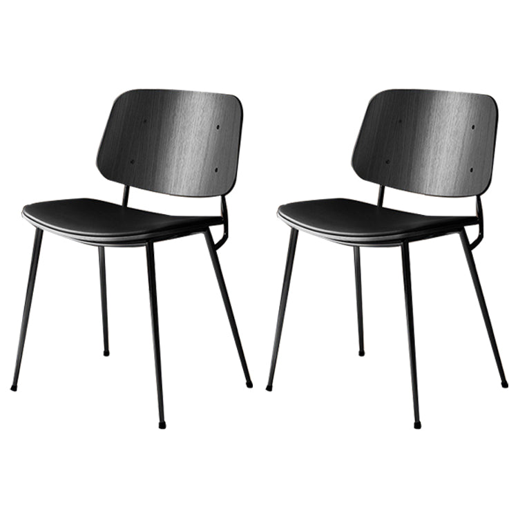Industrial Upholstered Dining Side Chairs Open Back Dining Side Chairs