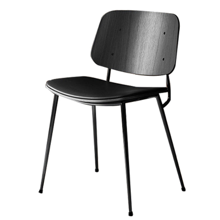 Industrial Upholstered Dining Side Chairs Open Back Dining Side Chairs